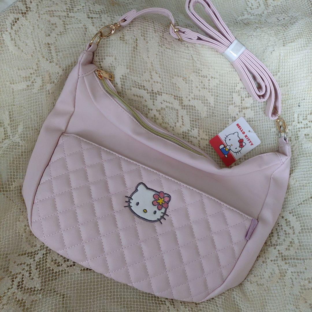 ハローキティ キルティングバッグ ピンク