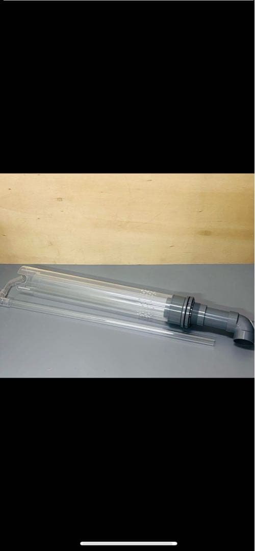 オーバーフロー加工H600用　透明三重管セット　（50Aバルソケタイプ）