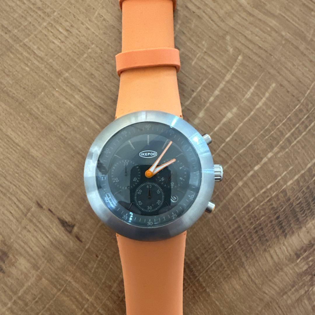 IKEPOD クロノグラフ 時計 オレンジ