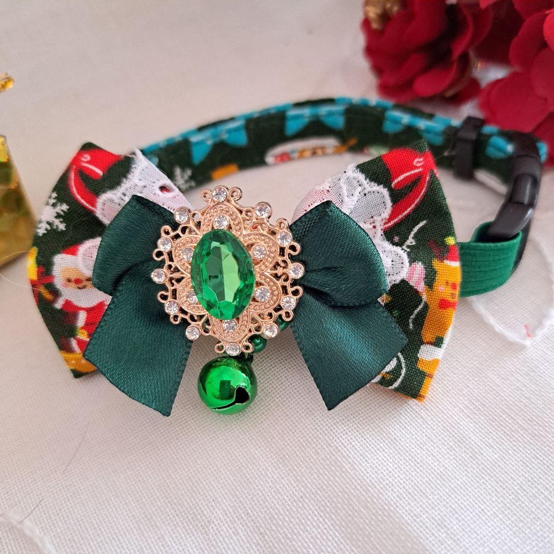 クリスマスシリーズ(サンタクロース)わんちゃん猫ちゃん用首輪