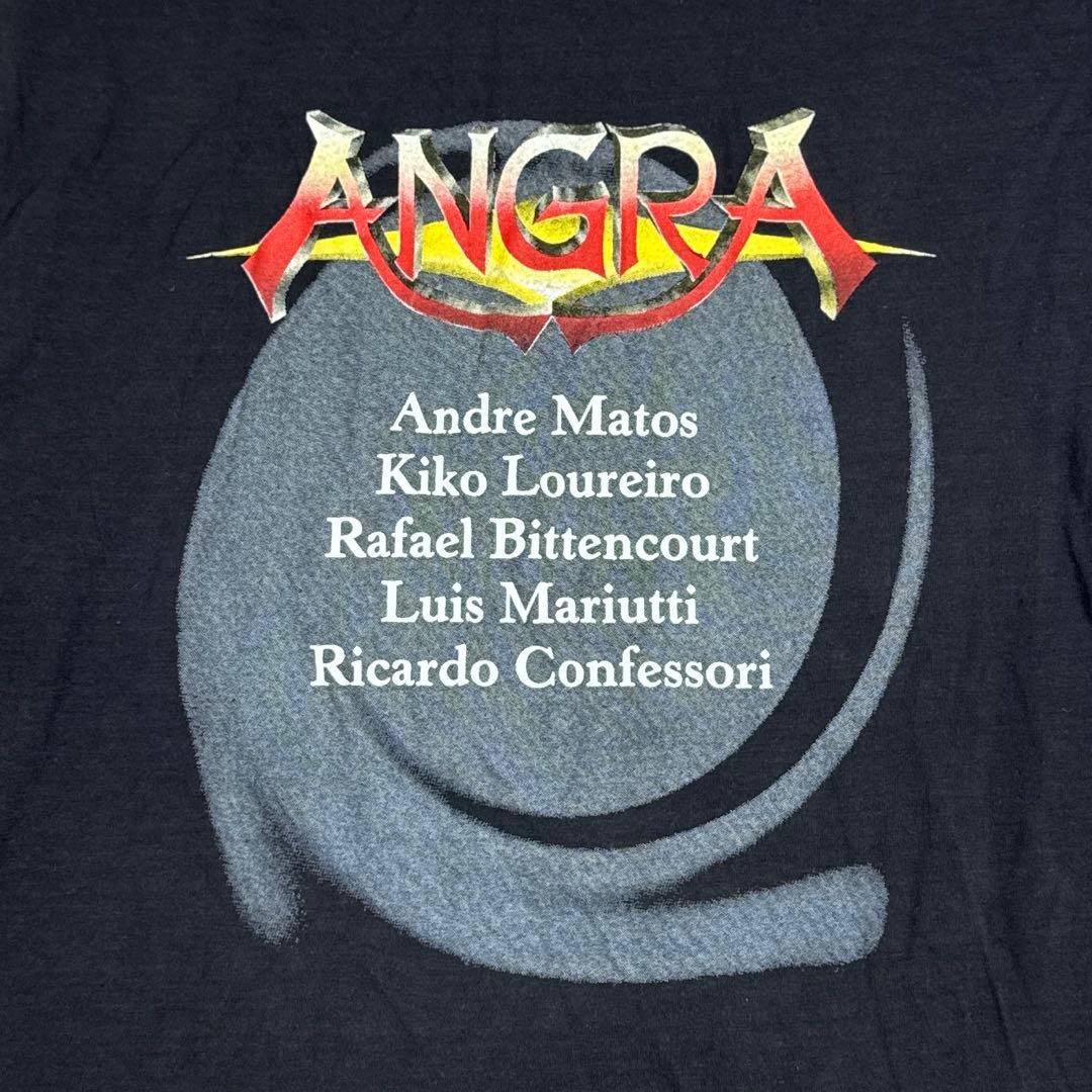 希少 90s ANGRA ヴィンテージ バンドTシャツ 当時物 L Hanes