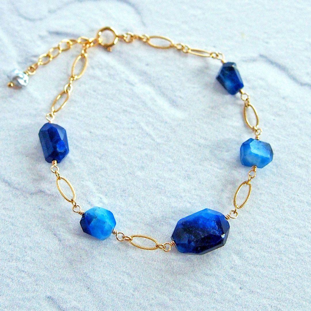 Kaya様　デュモルチェライトインクォーツ　ブレスレット　14kgf　他2点