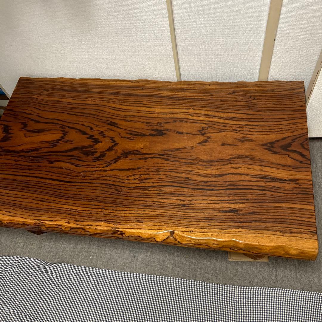 天然木製 長方形座卓 大きめ