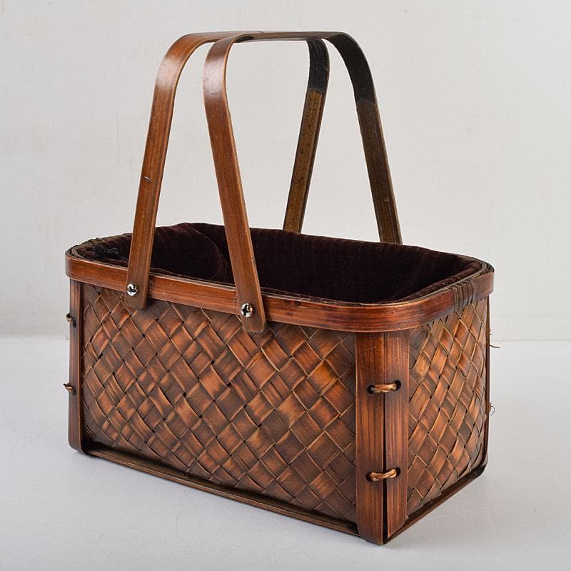 茶道具　御所篭　茶籠　黒楽茶碗　棗など　八点　一式　仕覆付　M　R9459