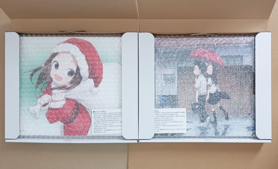 【高木さん×初恋展】『サンタクロース』＆『相合傘』キャンバスボード2種