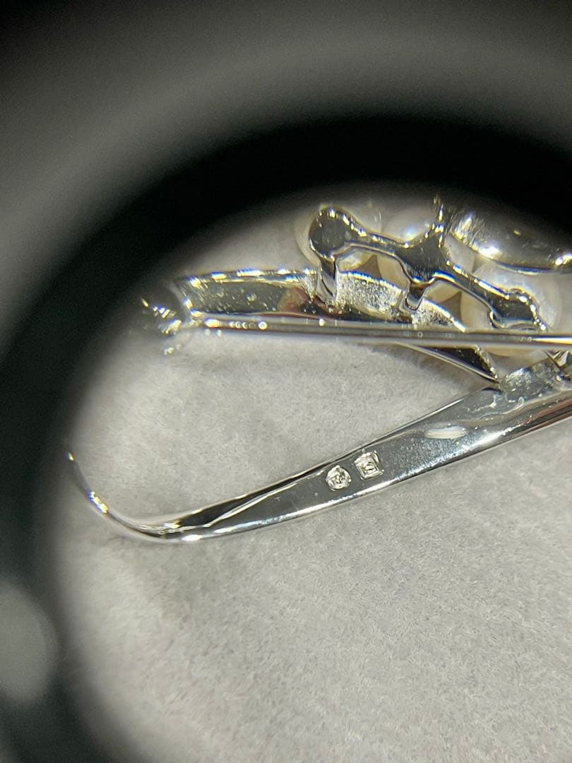 MIKIMOTO ミキモト パールブローチ シルバー M S 刻印 Pearl