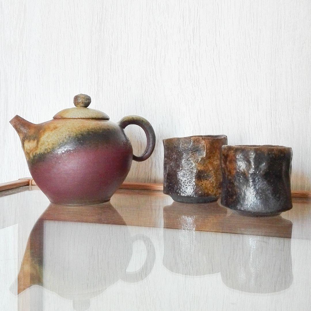 台湾茶器 莉縈さん 柴燒壺★茶壺 作家物 茶壷急須 ティーポットシノワズリ中国茶