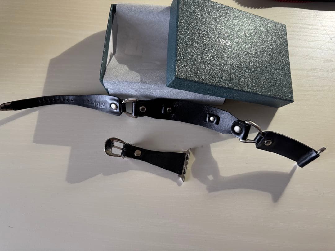 時計 TOGA leather watch belt 26BLACK