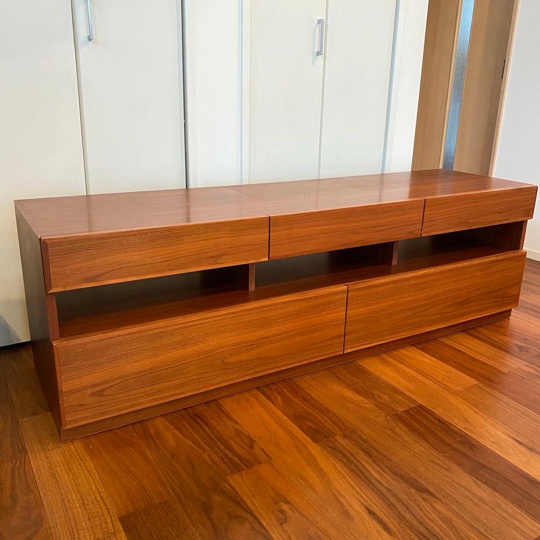 ACTUS アクタス　テレビボード　テレビ台　木目　ブラウン　茶色　高級家具