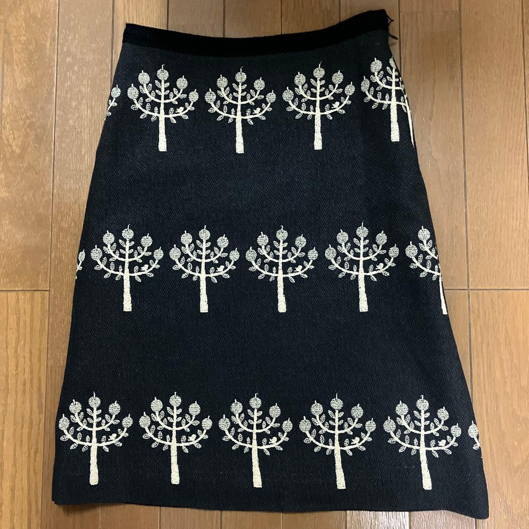 ミナペルホネン　[復刻アイテム]　サイズ1 ringo カシミア混　スカート