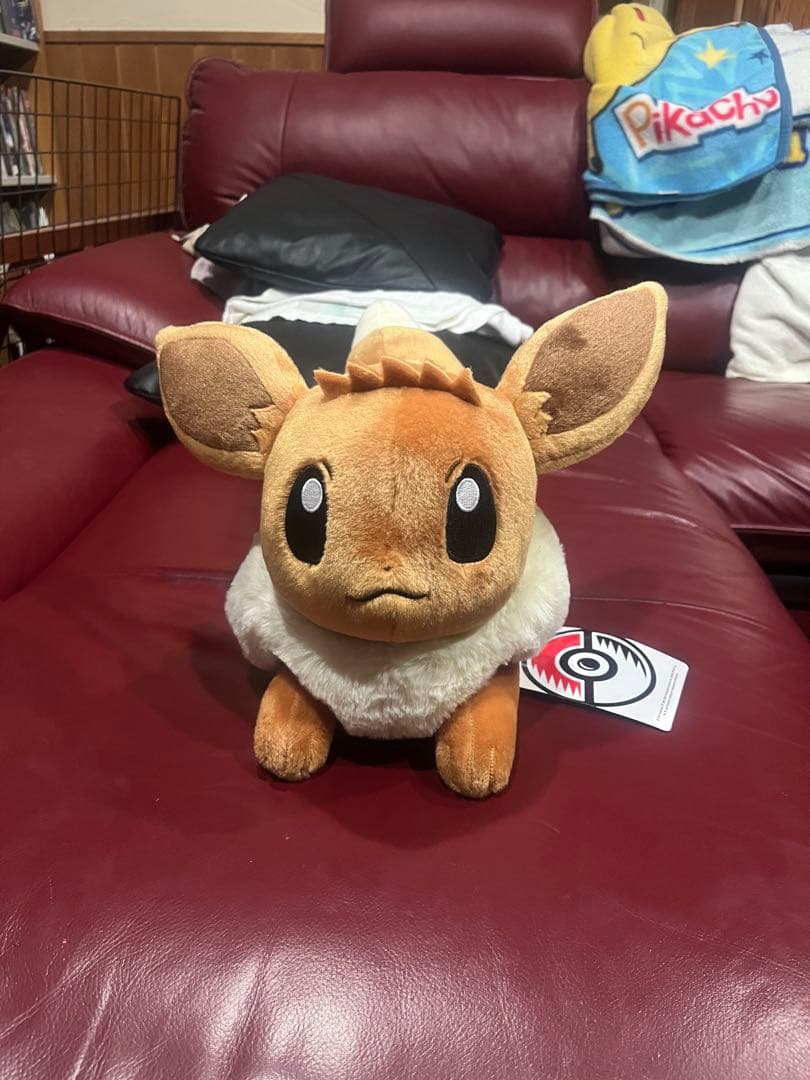 お*め様 イーブイ　等身大 寝そべりぬいぐるみ
