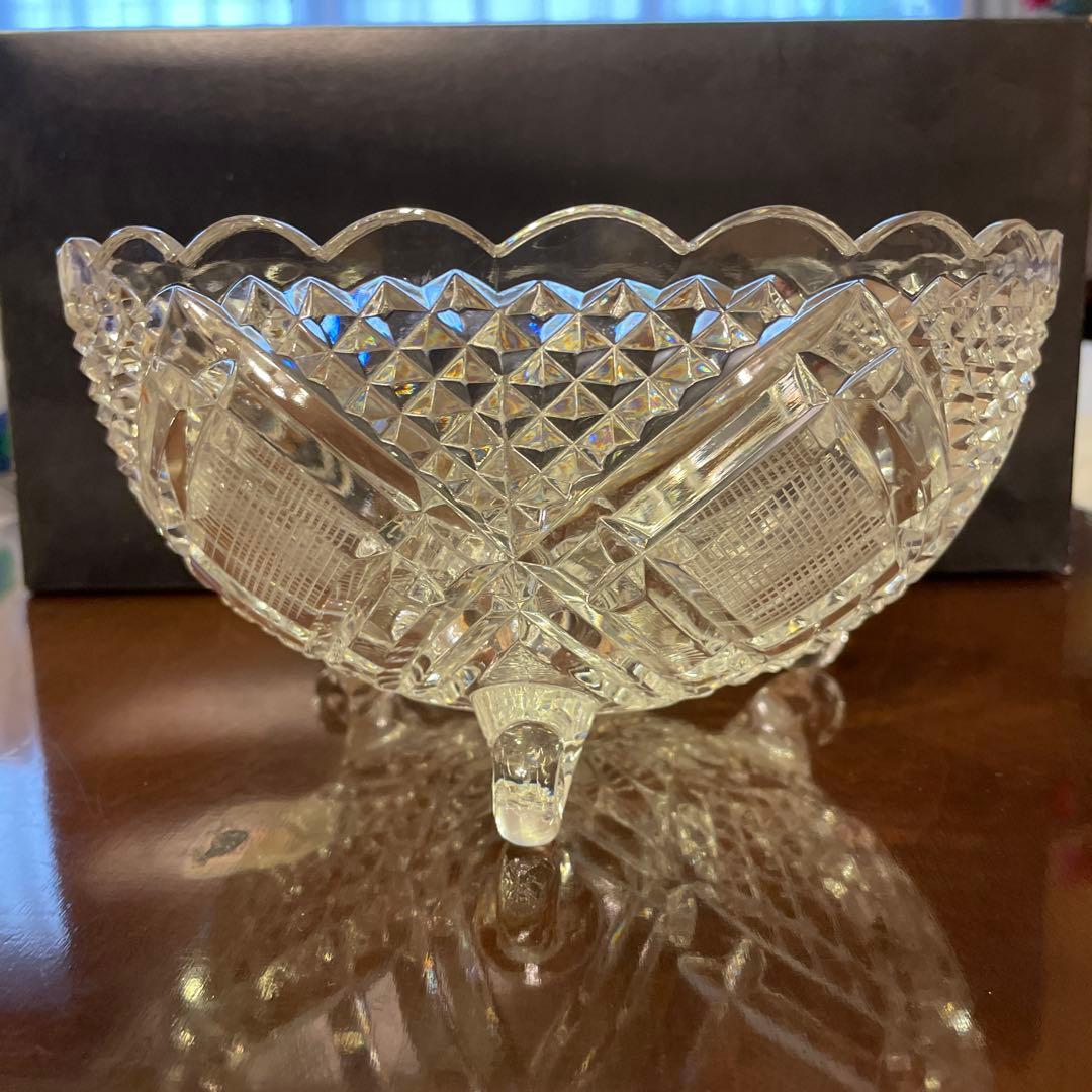 ボヘミアクリスタルボウル　脚付