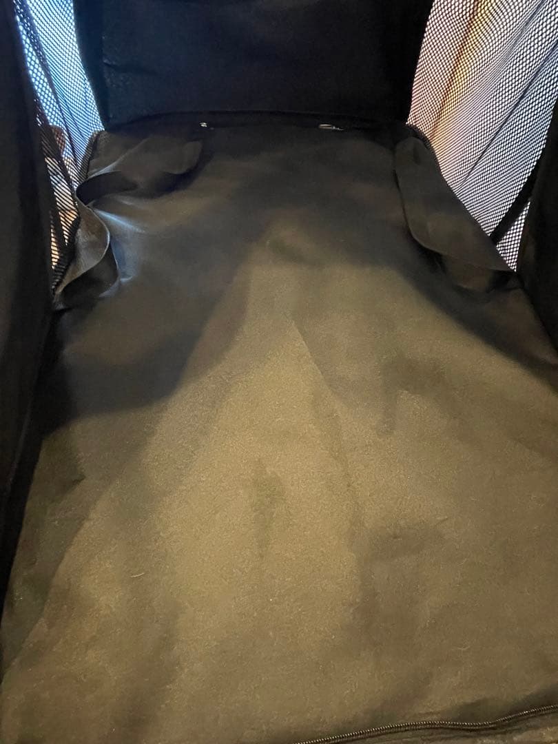 ※訳あり ブラック ペットカート 折りたたみ式