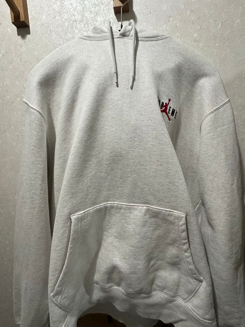 SUPREME JORDAN パーカー グレー Ｍ