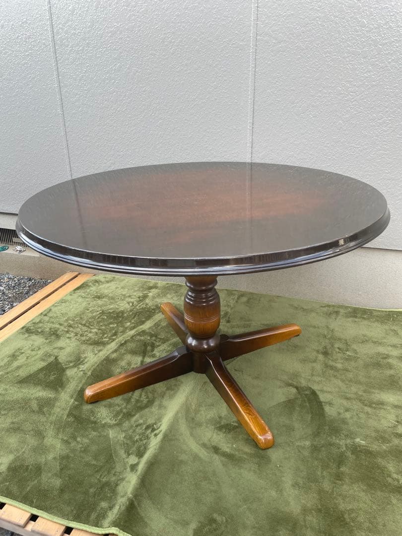 飛騨産業　キツツキマーク　コーヒーテーブル　円卓　ラウンドテーブル　RN