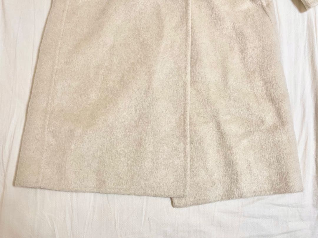 【早い者勝ち！】ok.soon チェスターコート　スカーフ付き　アイボリー