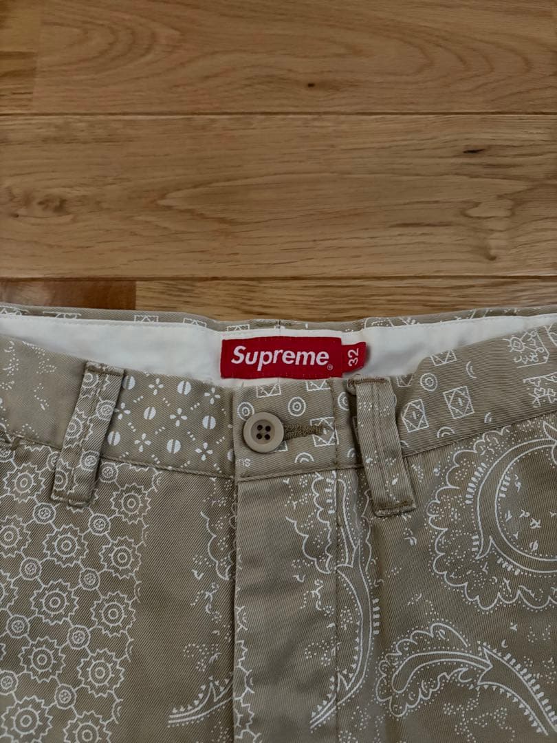 パンツ supreme Paisley Grid Chino Pant