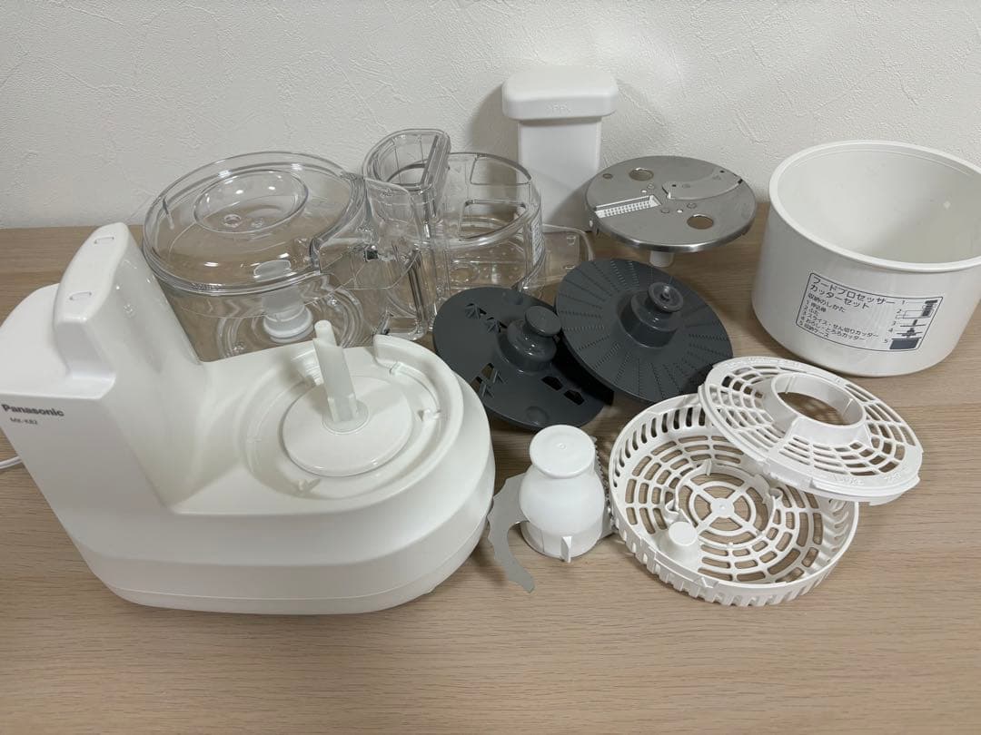 美品・Panasonic【フードプロセッサー】MK-K82W