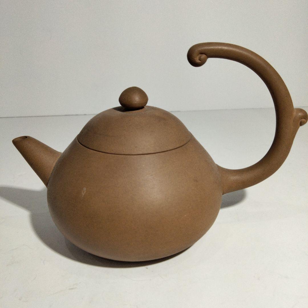 k27-1 中国古玩 朱泥上手急須 紫砂急須 在銘印有 時代唐物　D