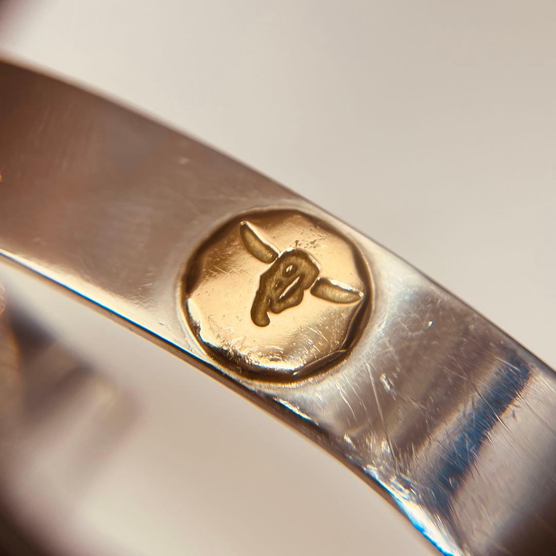 TADY&KING SV925 K18 平打ちバングルGPロングホーン