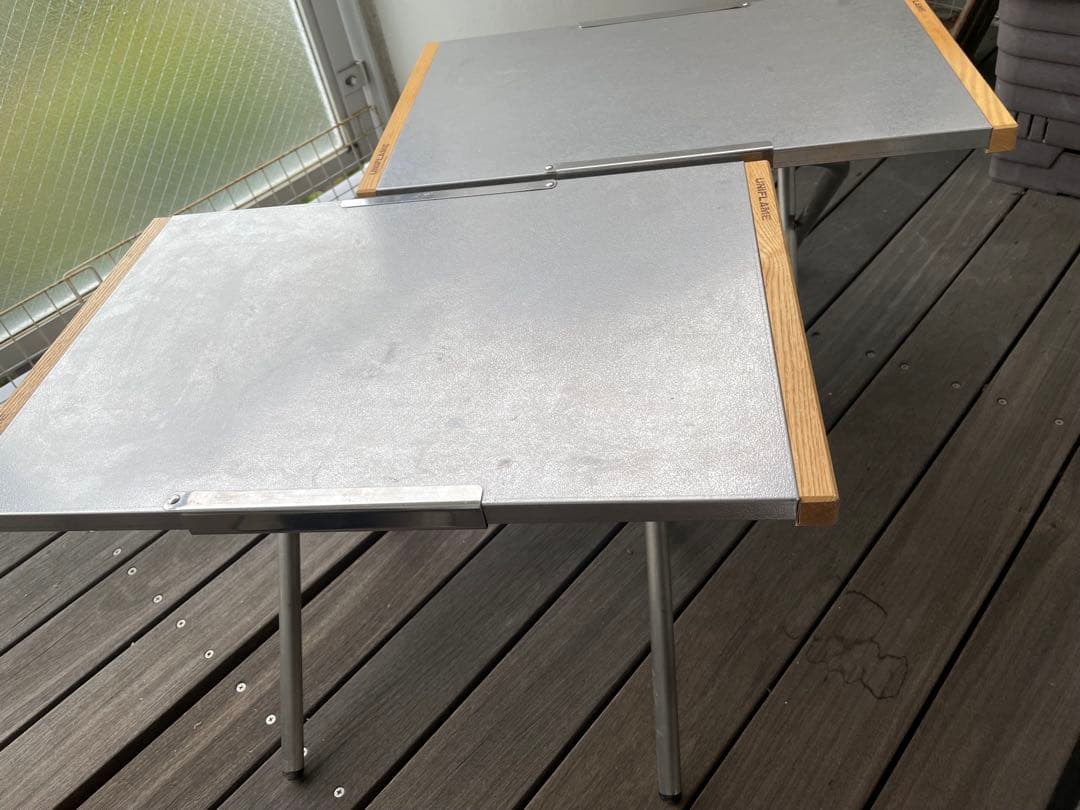 ユニフレーム 焚き火テーブル2台とオリジナルケース、IKEAレンプリグ付き