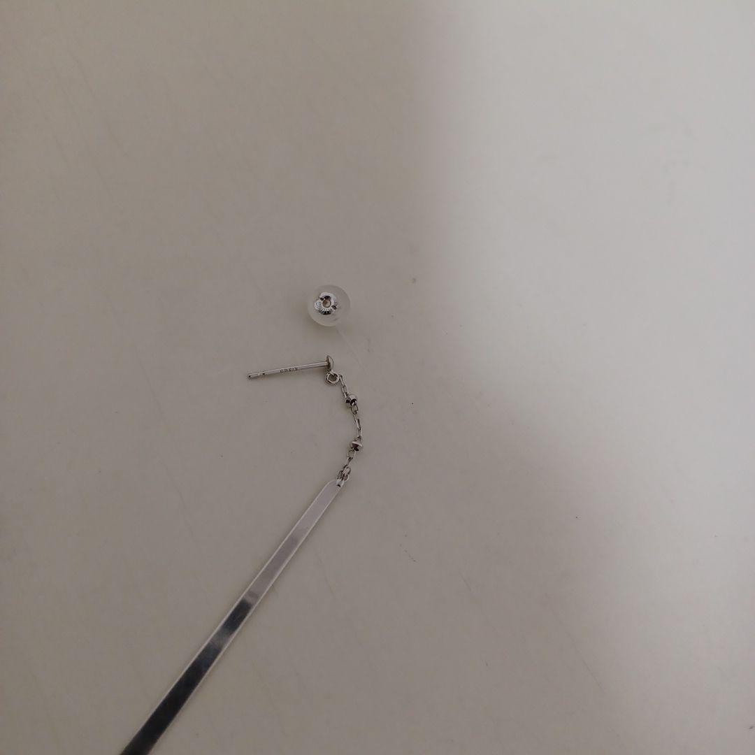 k18WG ロングピアス。