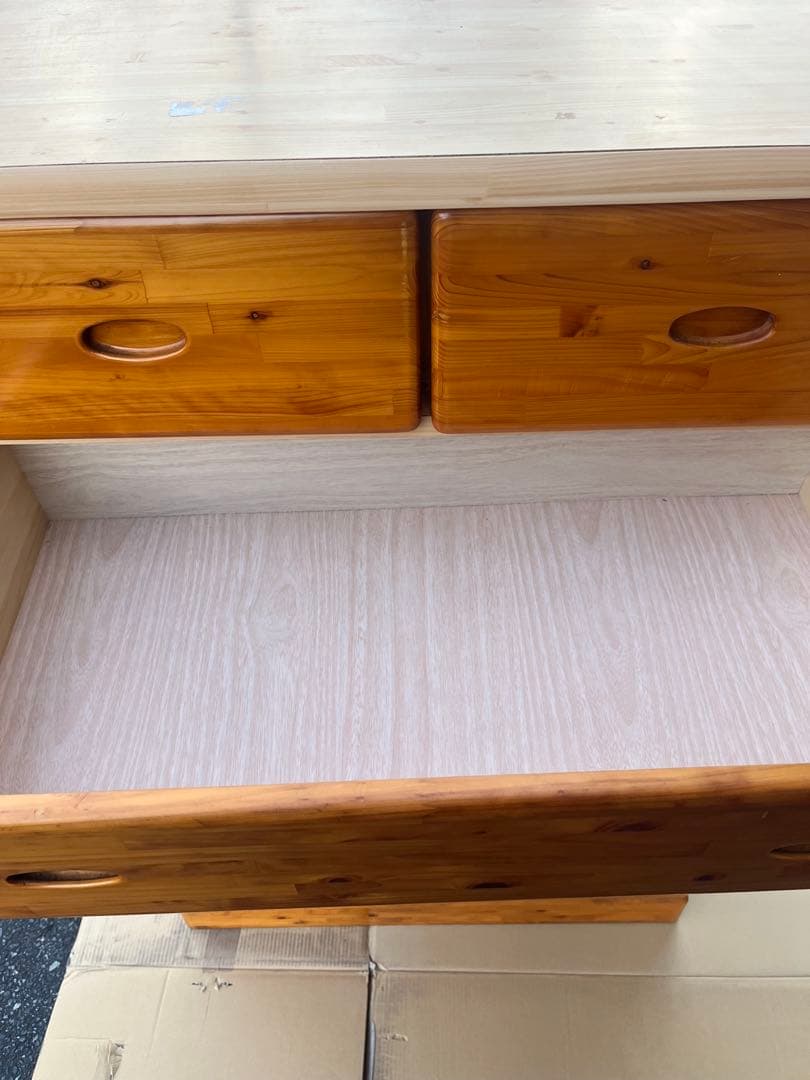 パイン材　木製 六段チェスト ハイチェスト タンス 洋服 収納 箪笥