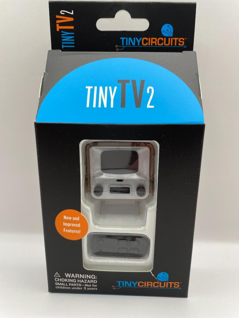 TinyTV 2 ブラウン ミニチュアテレビ リモコン付き 新品・箱難あり