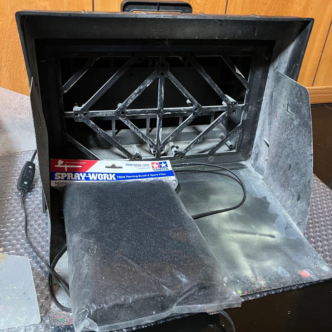 タミヤ ペインティングブースⅡ 新品交換フィルター付き エアブラシ 塗装ブース