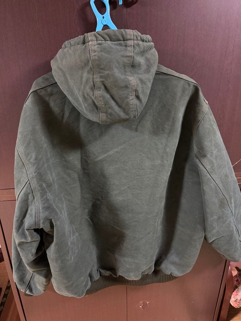 carhartt アクティブジャケット　モスグリーン　 ダック生地