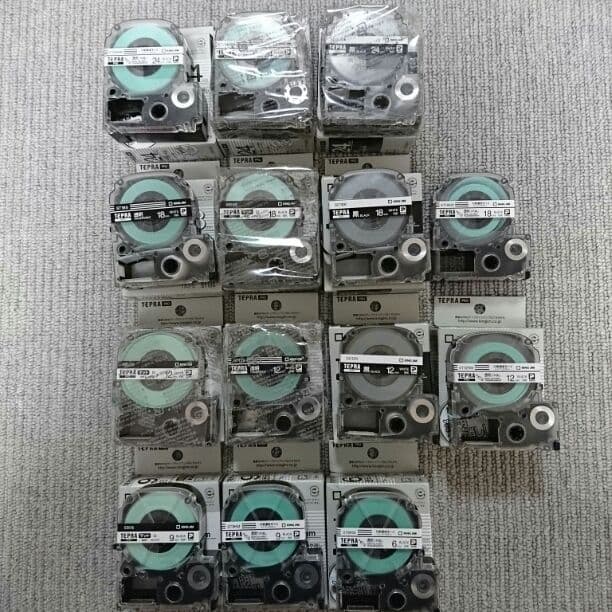 TEPRA ラベル テープ 14個