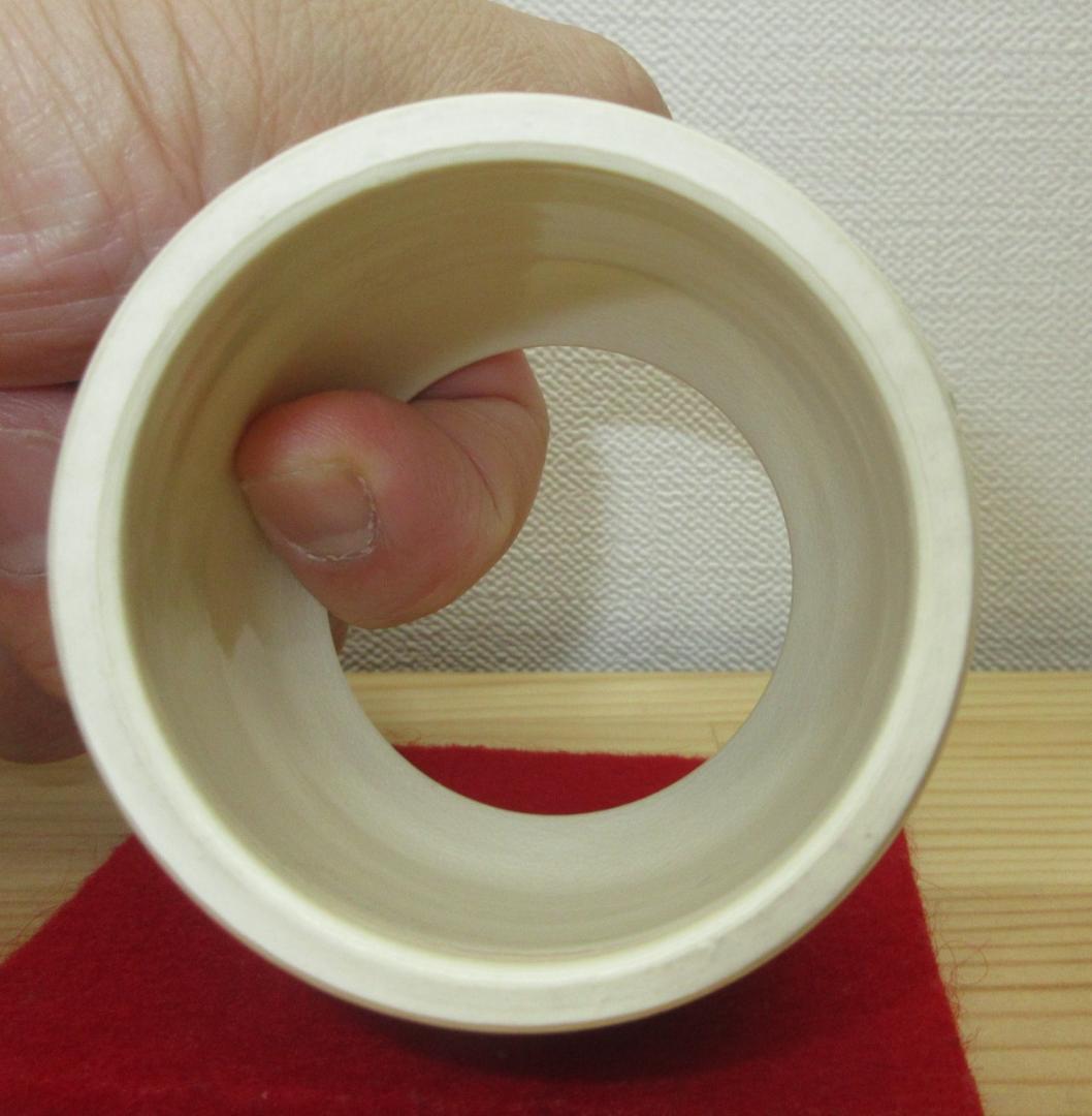 送料込【逢絢亭・新品】茶道具 蓋置 京焼 仁清 秋草の図 御室窯 共箱入り