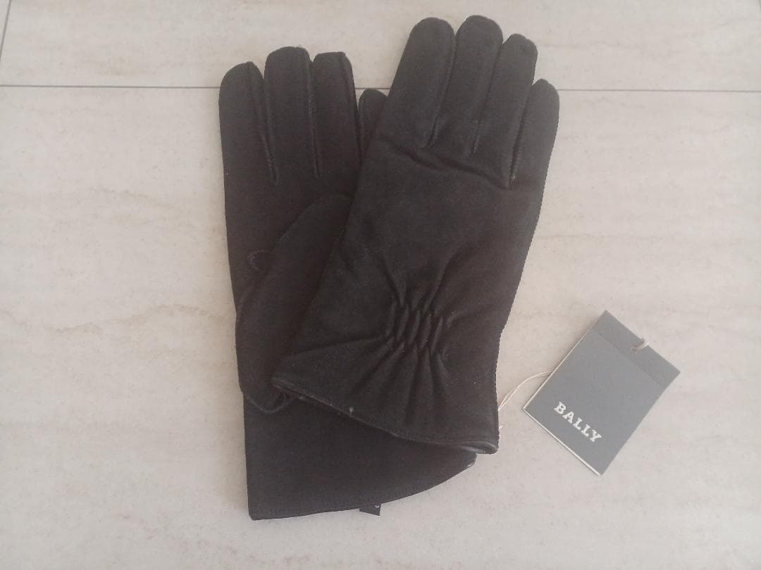 BALLY ブラック スエード 手袋