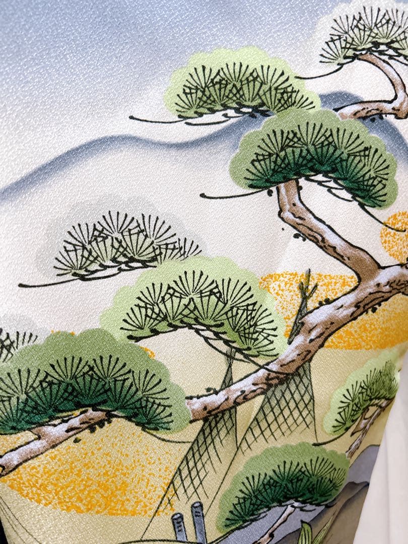 縦縞袴♡七五三　5歳　男の子　フルセット　一式　グレー系　鷹