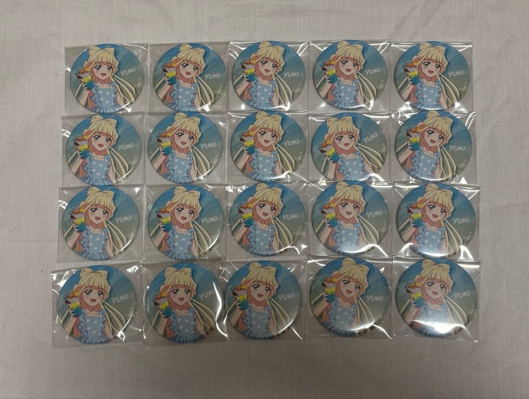 プリティストア 夏めくわんだふる 猫屋敷ユキ 缶バッジ20点 まとめ売り