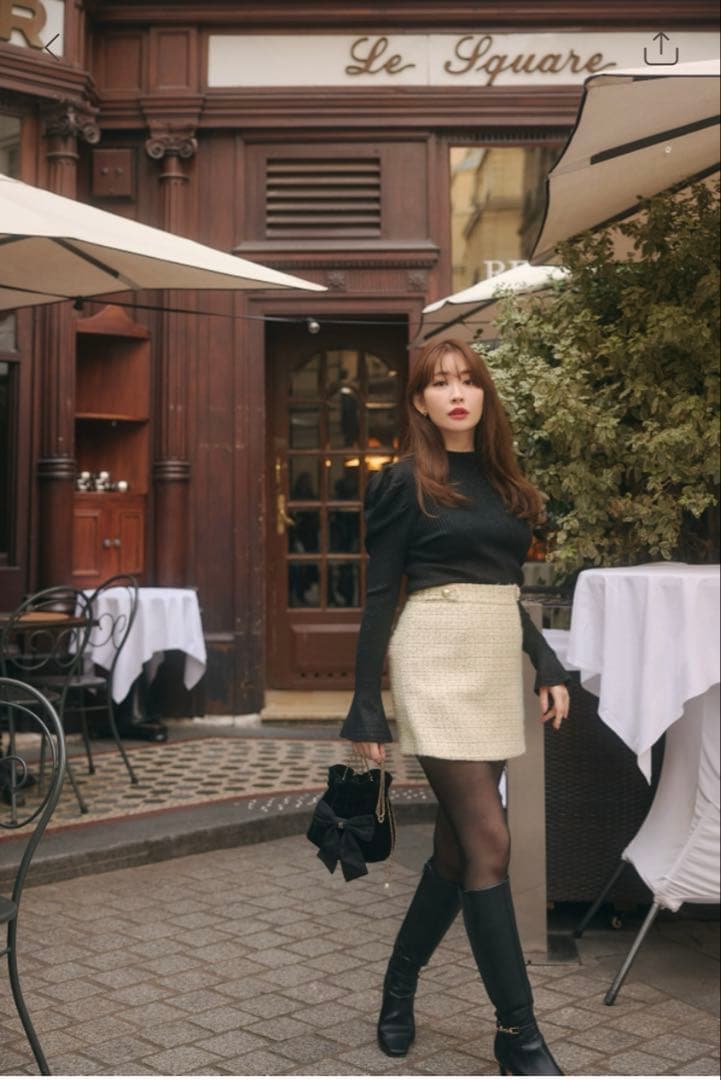 パンツ herlipto Verlet Tweed Mini Skort