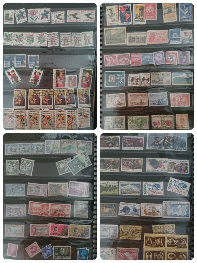 437) 使用済み外国切手 おまとめ 昭和の頃