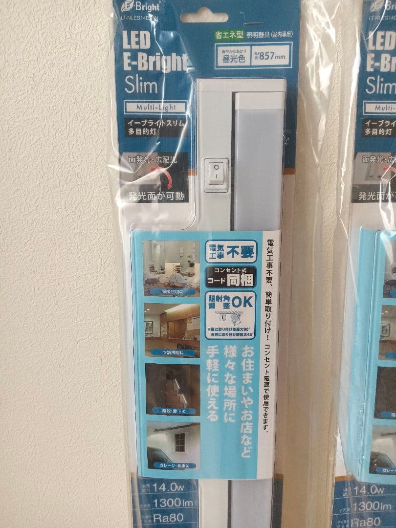 【2010直線】コンセント式 LED多目的灯 昼光色 新品 送料無料