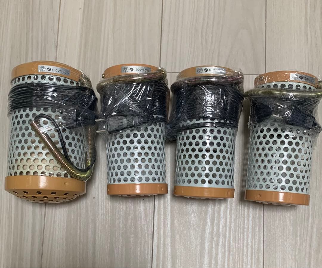 マルカン製セラミックヒーター100W（ 1個）＋40W（３個）計４個セット