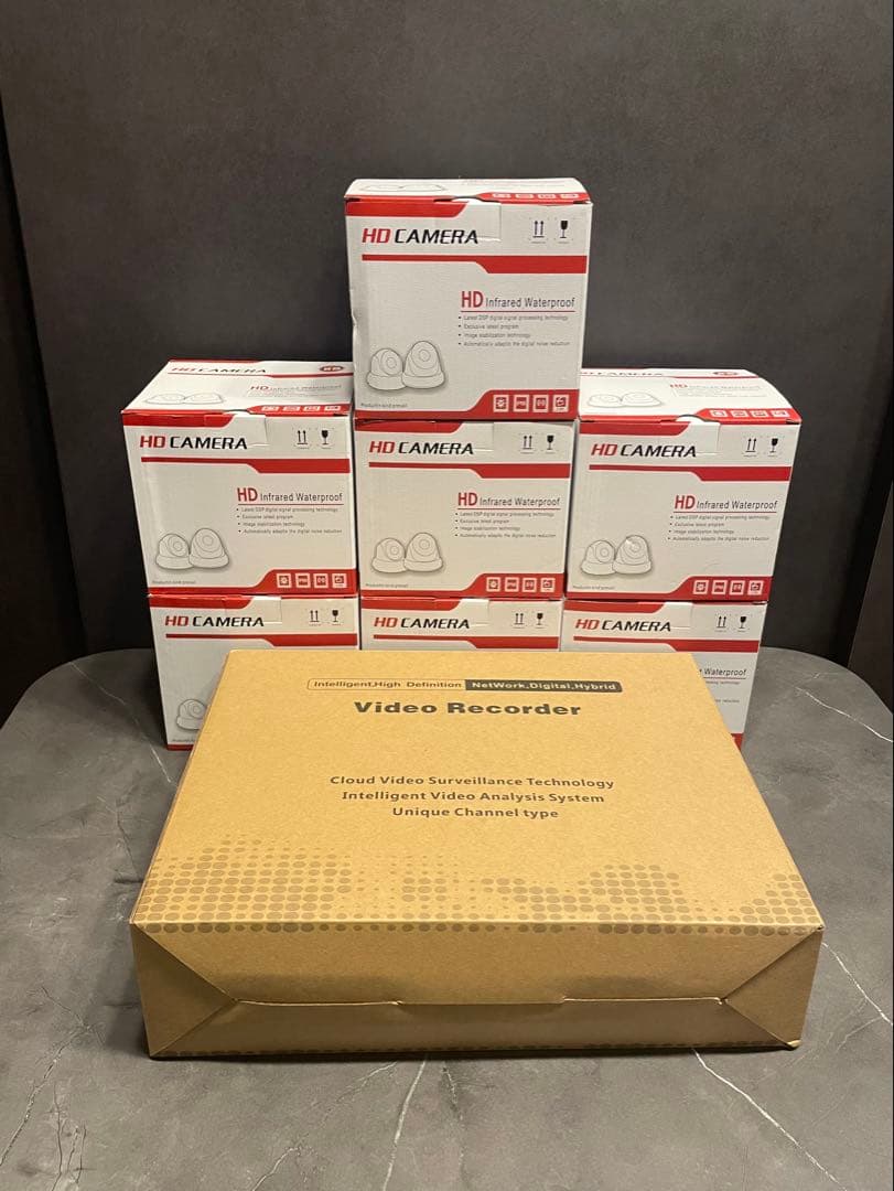 ZOSI ゾシ 防犯カメラ 7個 レコーダーセット 4K 800万画素 AI検知