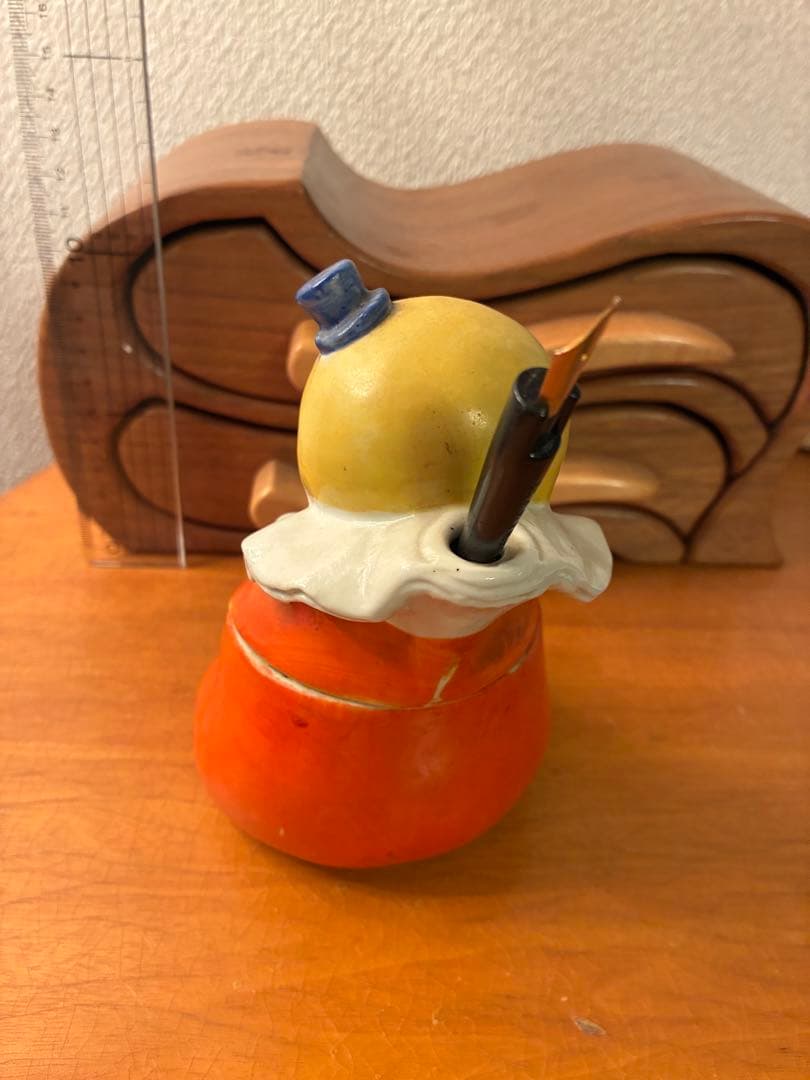 ビンテージ 30s ハーレクイン　ジェスチャー　ピエロ　インクポット　レトロ