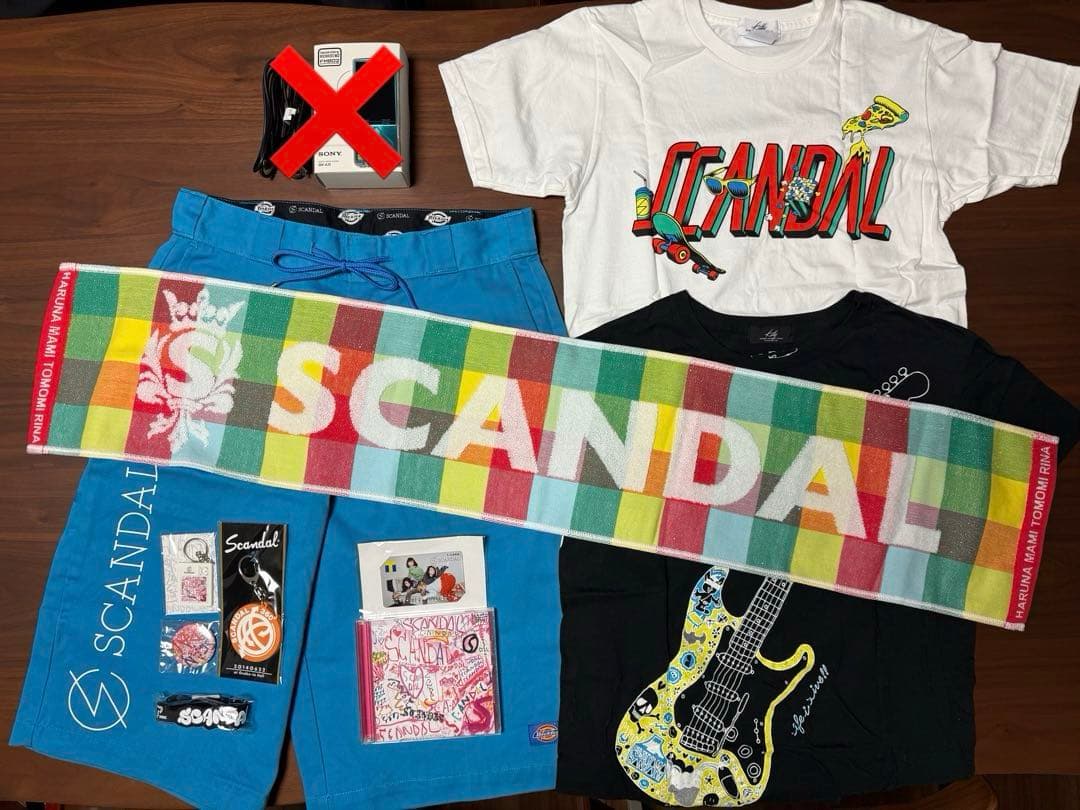 SCANDALグッズまとめ売り ディッキーズ Tシャツ タオルなど