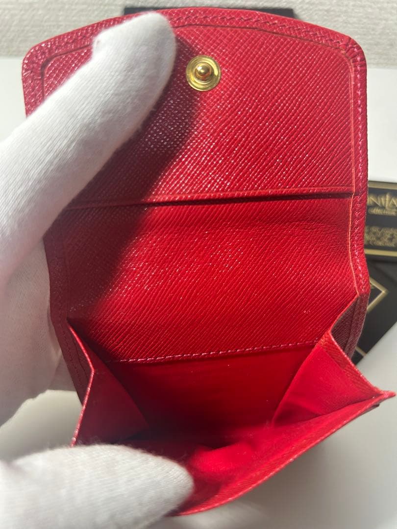 希少 イヴサンローラン 小銭入れ ケース ヴィンテージ 赤 新品未使用