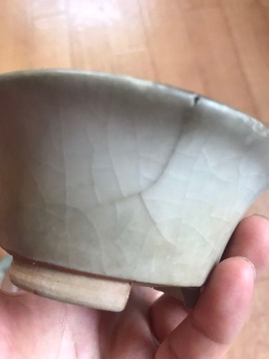 盆栽鉢　希少盆栽鉢青磁氷裂貫入丸鉢2個、白乳鉢の3個セット小品盆栽鉢サボテン