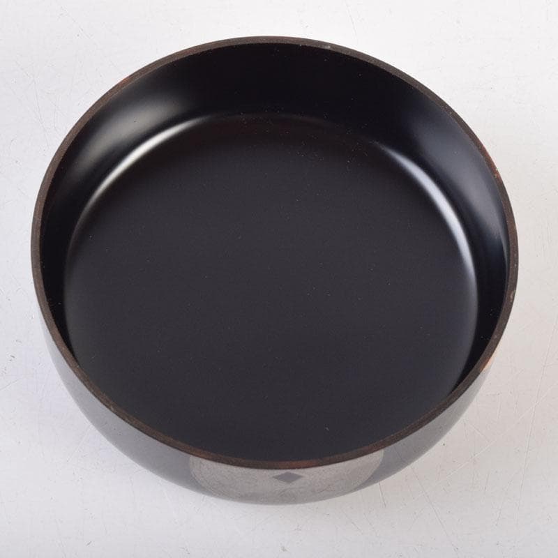 茶道具　蒔絵師　勝太郎造　古銭蒔絵　大平棗　共布共箱　V　8658