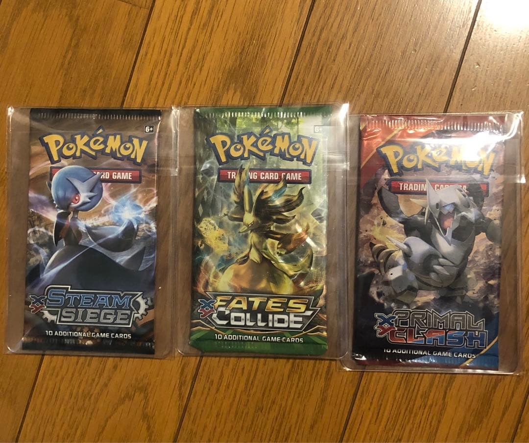 【絶版】未開封 ポケモンカードゲーム 海外版 ブースタパック 3パックセット