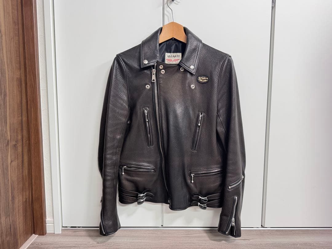 ルイスレザー×リアルマッコイズ ライトニング 38 ディアスキン エイジング済み