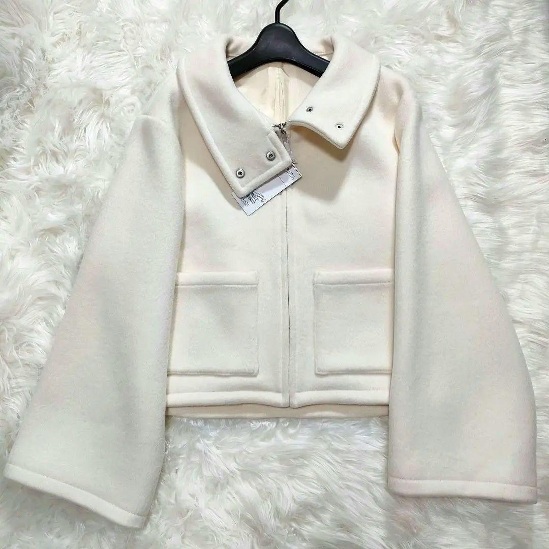 未使用☆和田颯 how Melton Coat Ivory 002 Da-iCE