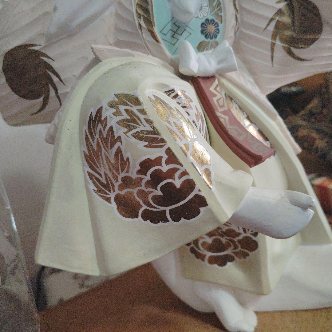 伝統的博多人形歌舞伎鏡舞一義作約30cm