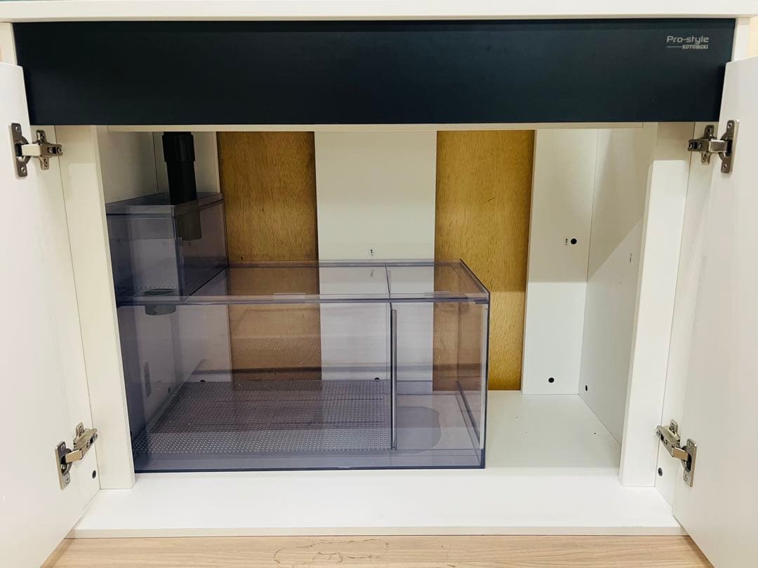 年内ラスト1セット限定　クリア＆ホワイト900サイズ　オーバーフロー水槽セット